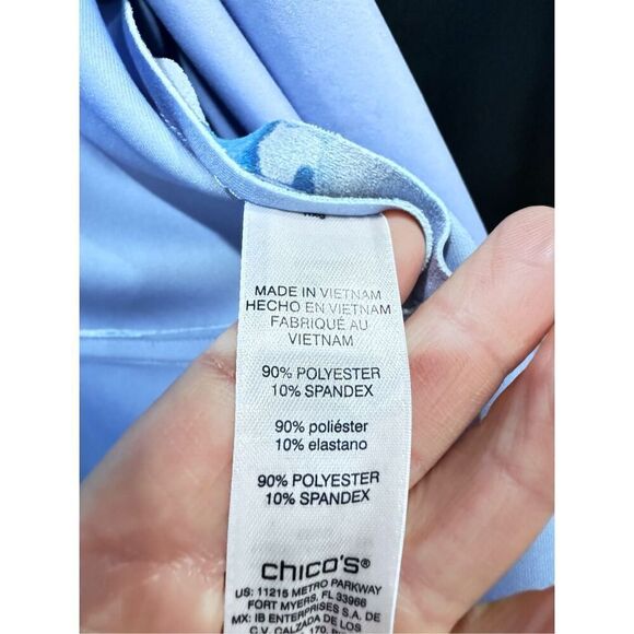 Chicos floral lilac open front blazer sz xl - Picture 9 of 9